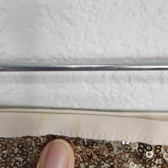 NWT Arden B Gold Sequin Pull-on Skirt Size L - Picture 6 of 8